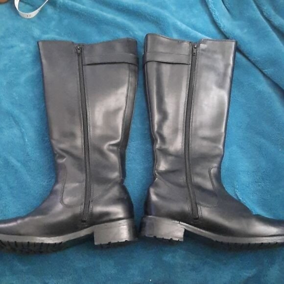 Santana Canada Palomino Black Zip Up Riding Boot Size 6 - Picture 2 of 16